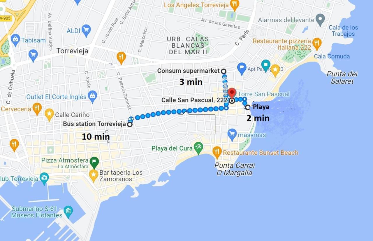 222 San Pascual, Playa Del Cura, Torrevieja Apartment ภายนอก รูปภาพ
